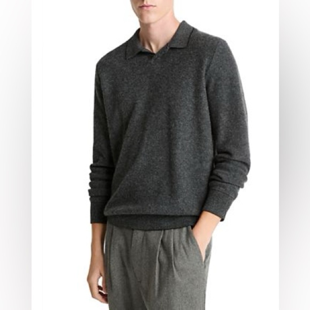 Slate & Stone  Charcoal Button-Up Sweater